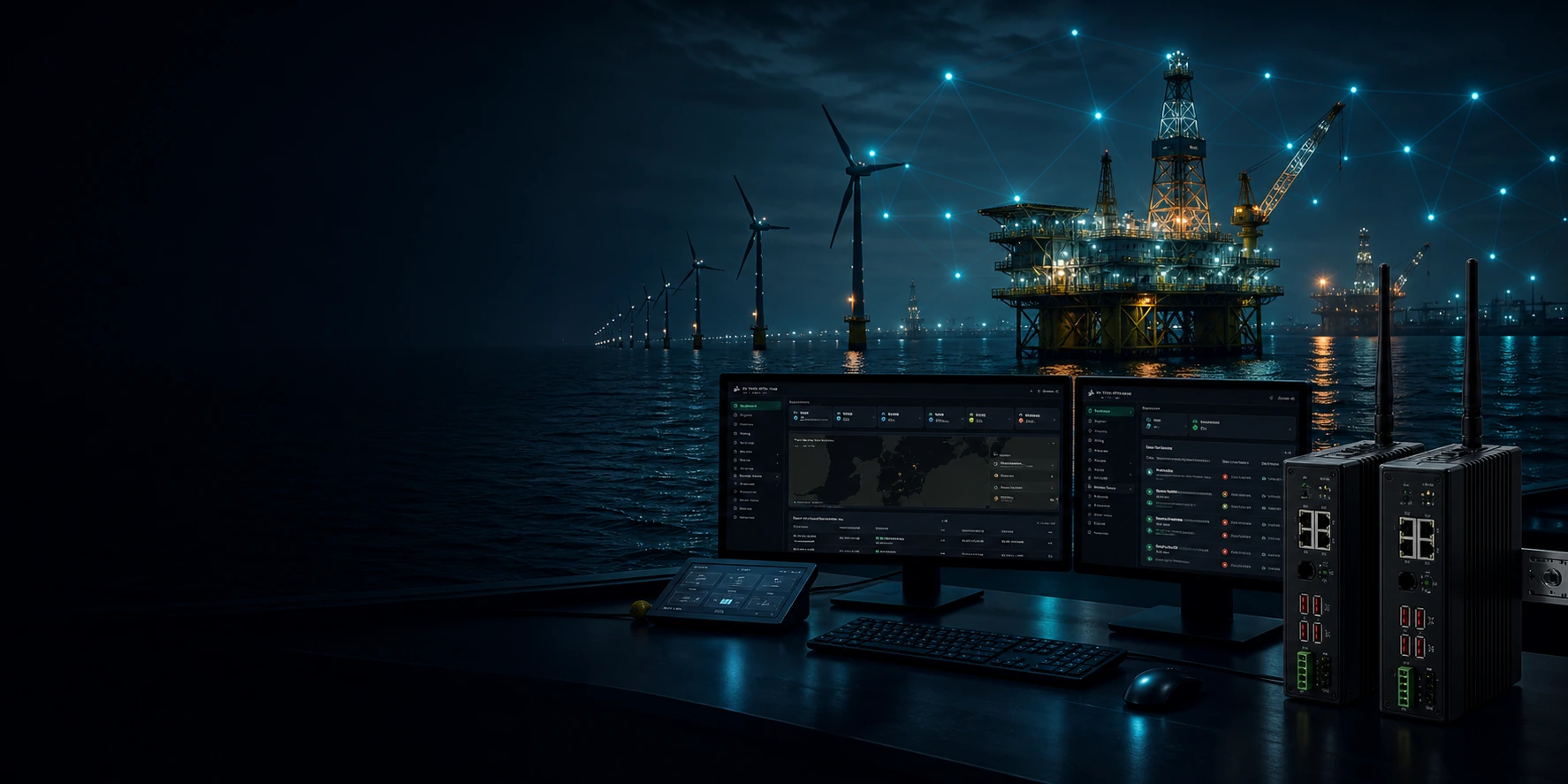 Distributed offshore energy operations connected through Blackwall One
